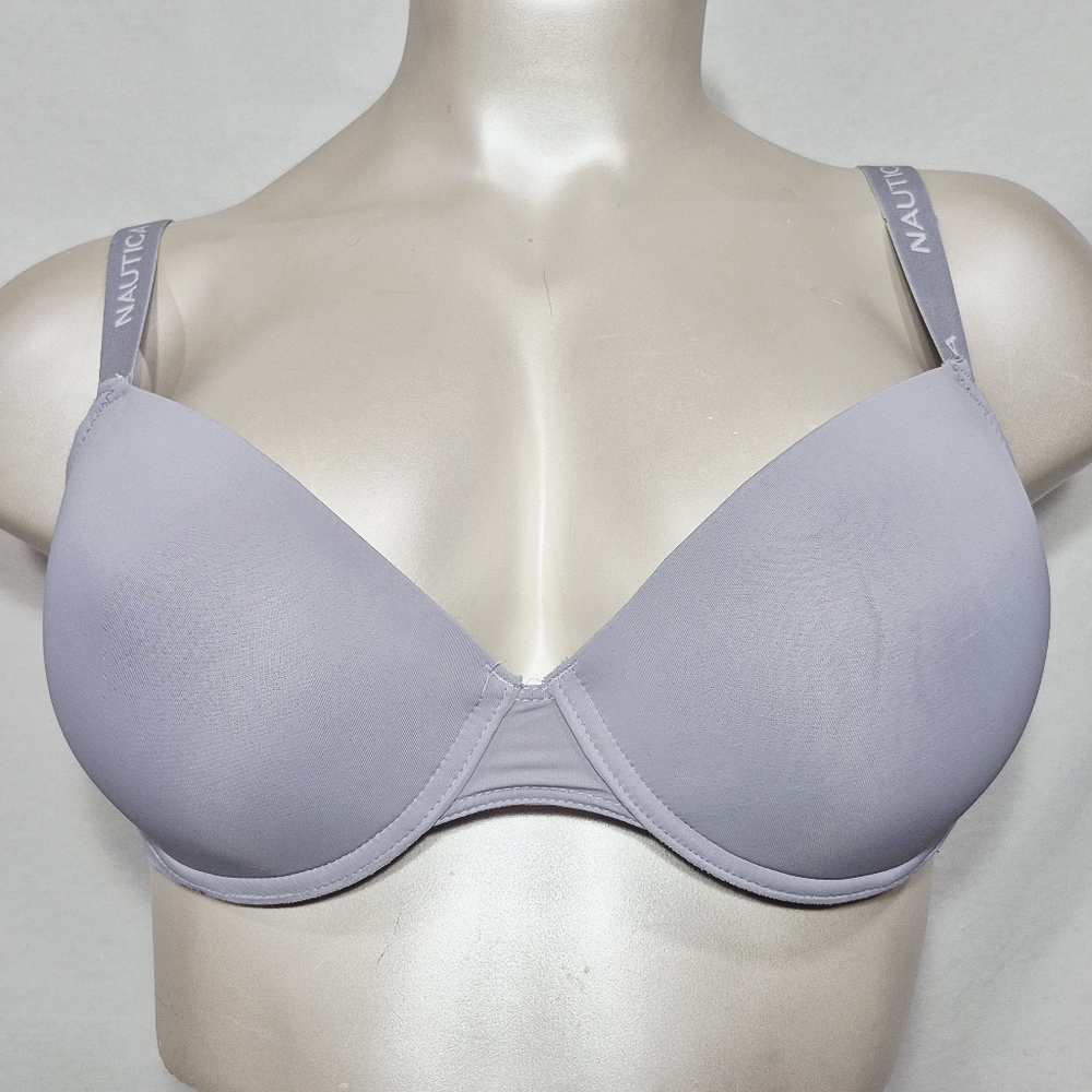 38DD Nautica Intimates Lightly Padded Underwire Bra Blue
